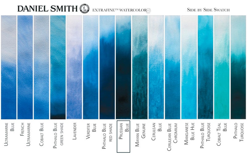 Daniel Smith Extra Fine Watercolor 15ml Paint Tube, Prussian Blue, 0.5 Fl Oz (Pack of 1) - Image 4